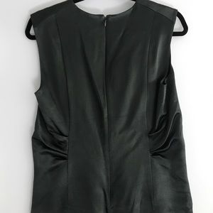 COS hunter green satin sleeveless top. NWT. 10.